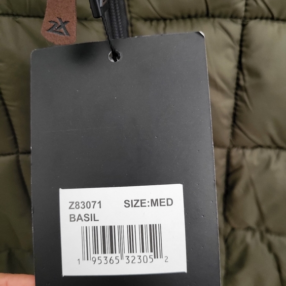 Zeroxposur Men Quilted Puffer Jacket Full Zip New Size Medium Basil Green - Picture 7 of 9
